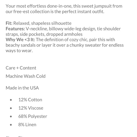 Free People Beach Alice One Piece Jumpsuit !! - Picture 6 of 6